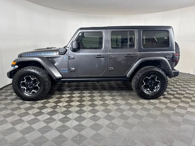 Used 2022 Granite Crystal Metallic Clearcoat Jeep Unlimited Rubicon 4xe image 7