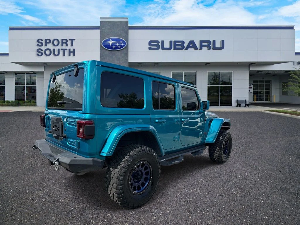 Used 2020 Teal Jeep Unlimited Rubicon image 3