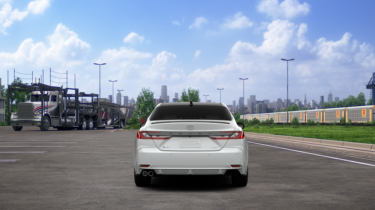 New 2026 Wind Chill Pearl with Midnight Black Metallic roof Toyota XSE image 8