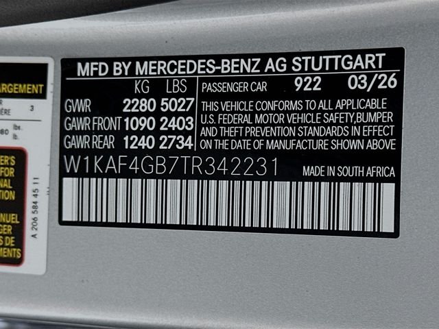New 2026 Cirrus Silver Metallic Mercedes-Benz C 300 image 31