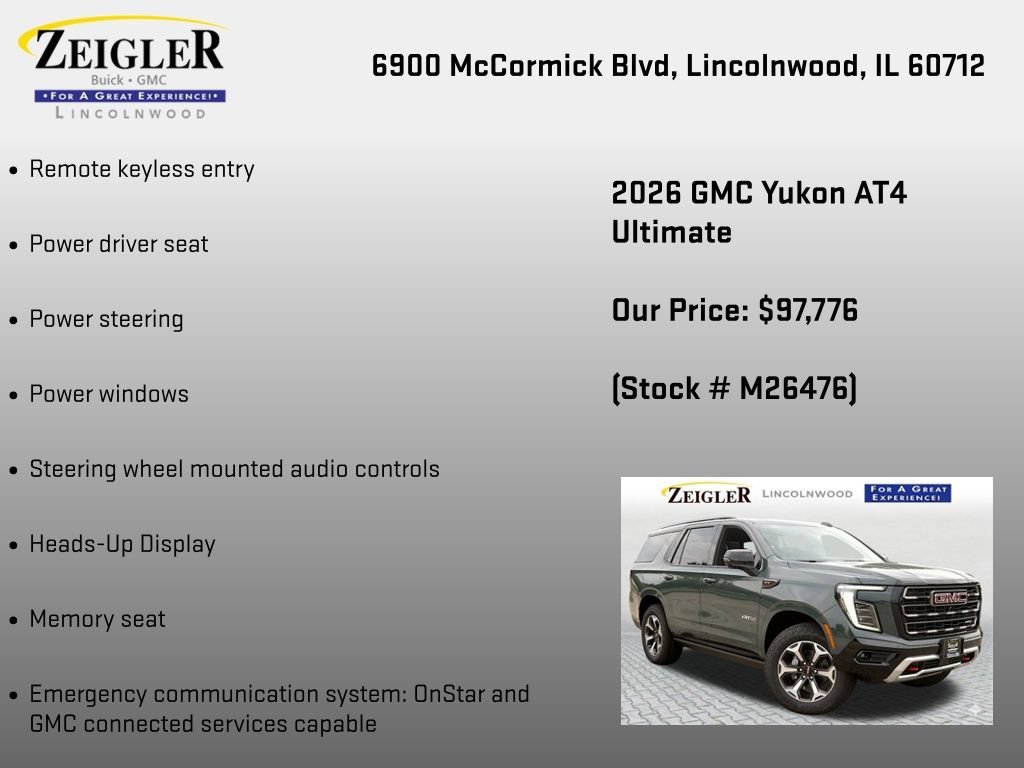 New 2026 Midnight Pine GMC AT4 Ultimate image 18