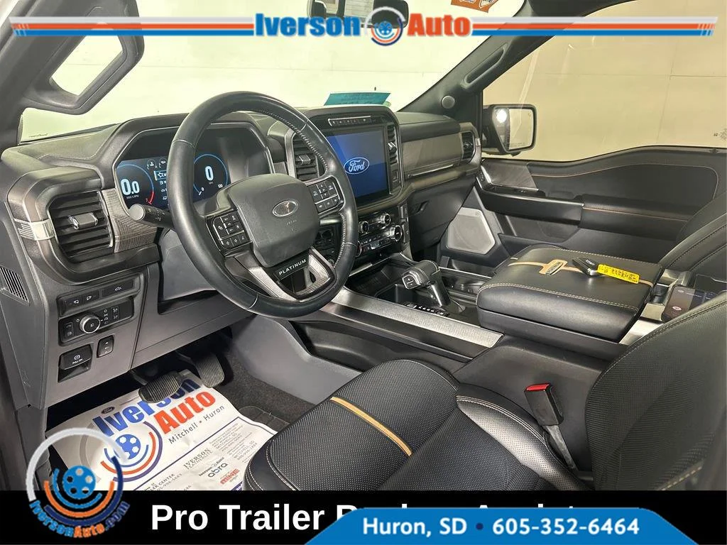 Used 2022 Star White Metallic Tri-Coat Ford Platinum image 17