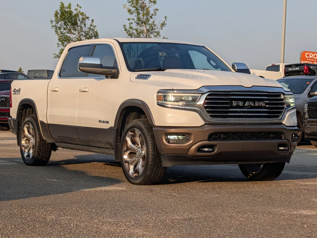 Used 2023 White RAM Limited Longhorn - - 4x4 - Trailer Tow Group - Panoramic Sunroof - 5.7L HEMI eTorque V8 & More! image 2