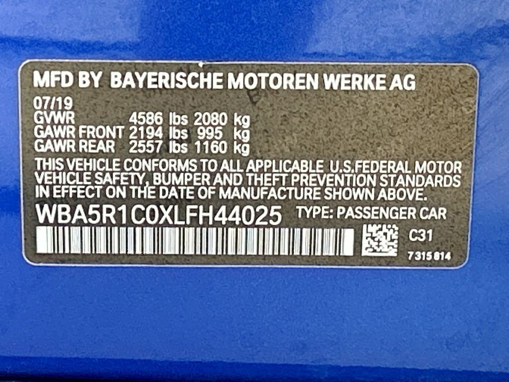 Used 2020 Blue Metallic BMW 330i image 34