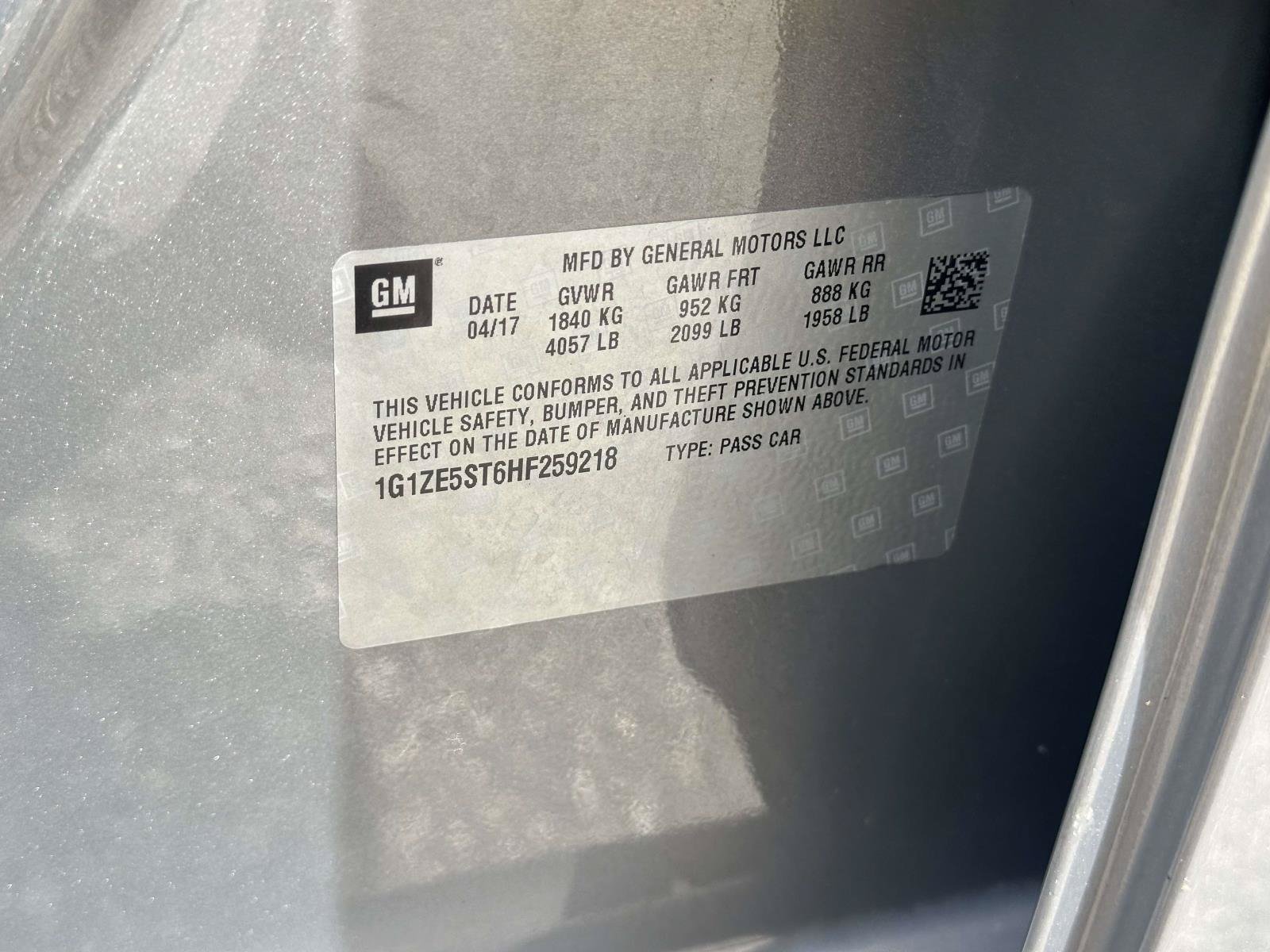 Used 2017 Pepperdust Metallic Chevrolet LT image 15