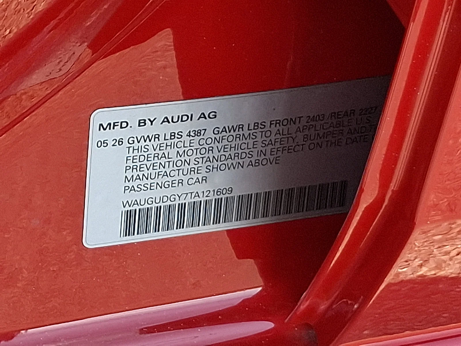 New 2026 Progressive Red Metallic Audi Premium image 20