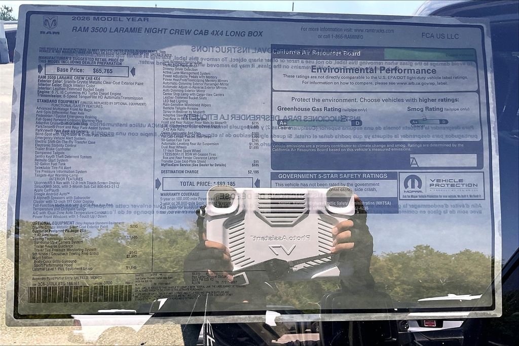 New 2026 Ram 3500 Laramie 4D Crew Cab