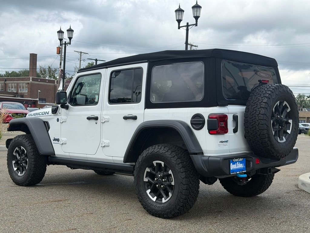 Used 2024 White Jeep Rubicon 4xe image 3