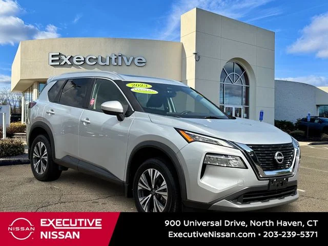 Certified Used 2023 Silver Nissan SV image 1