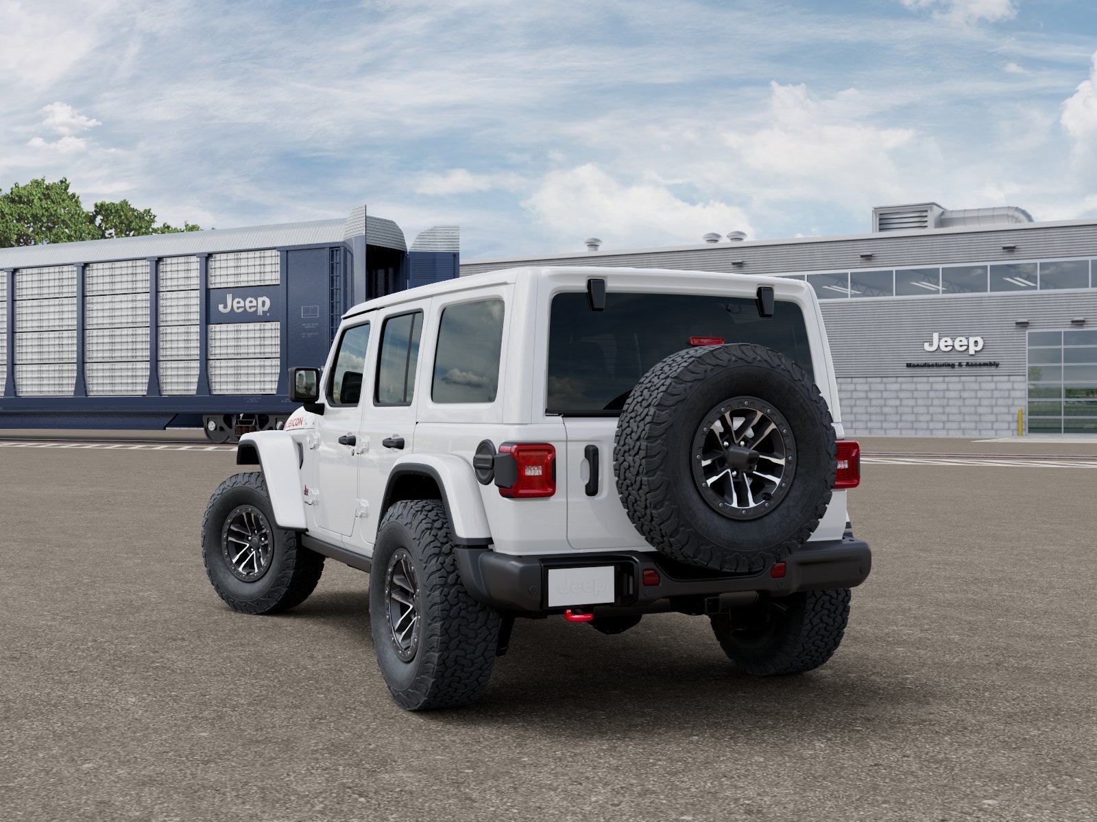New 2026 Bright White Clearcoat Jeep Rubicon X image 3