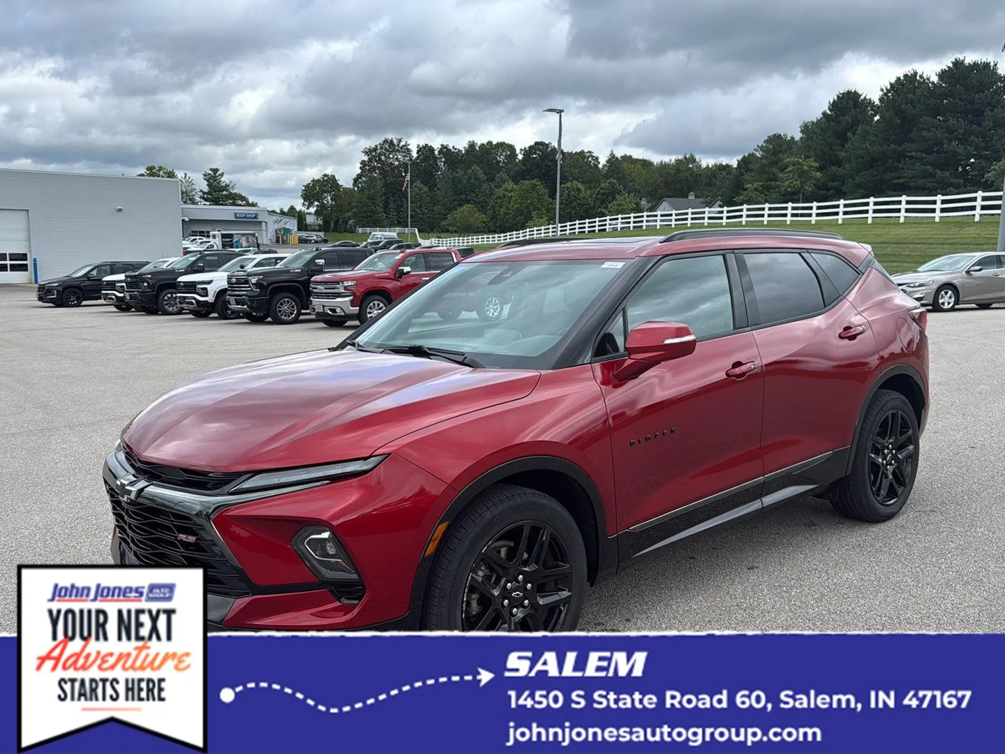 Used 2023 Radiant Red Tintcoat Chevrolet RS image 1