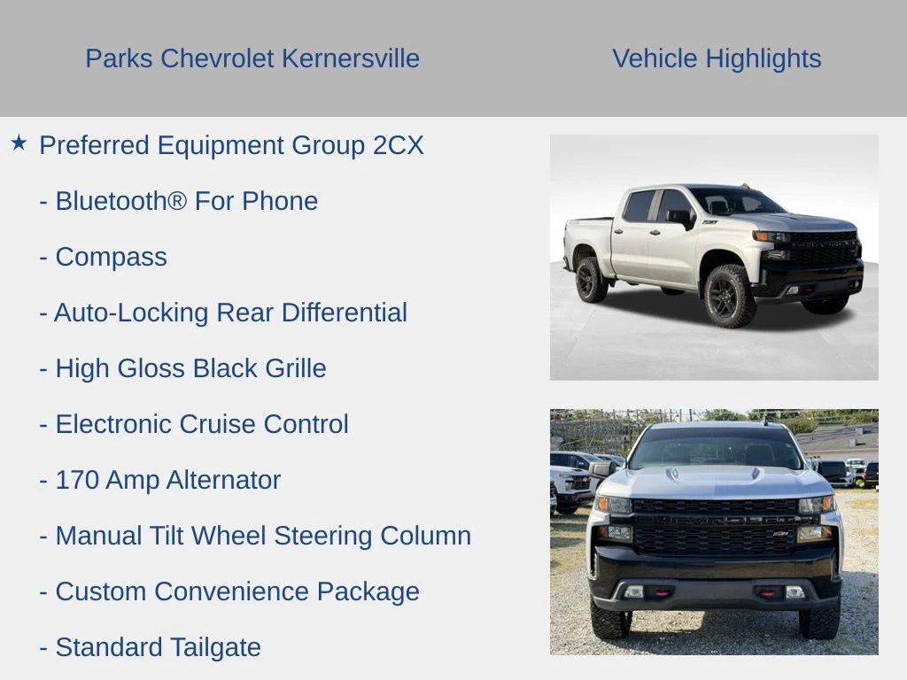 Used 2021 Silver Chevrolet Custom Trail Boss image 15