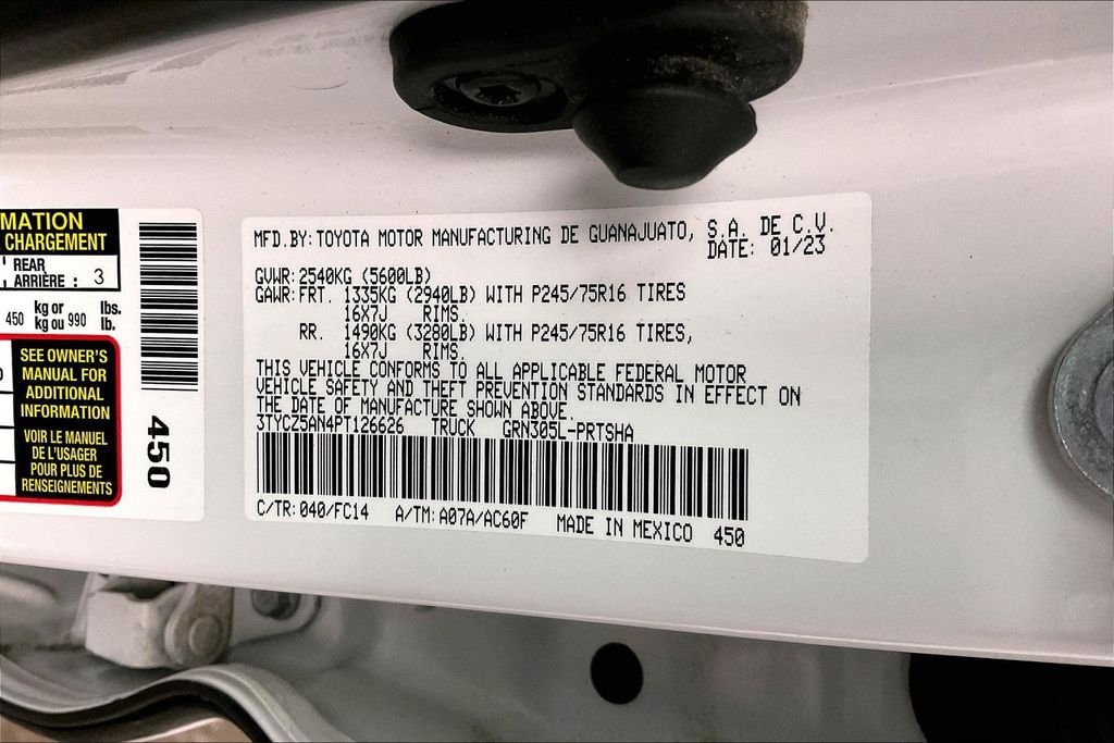 Used 2023 White Toyota SR5 image 40