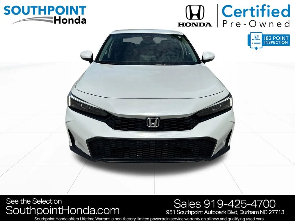 Certified Used 2026 Platinum White Pearl Honda 2WD LX image 2