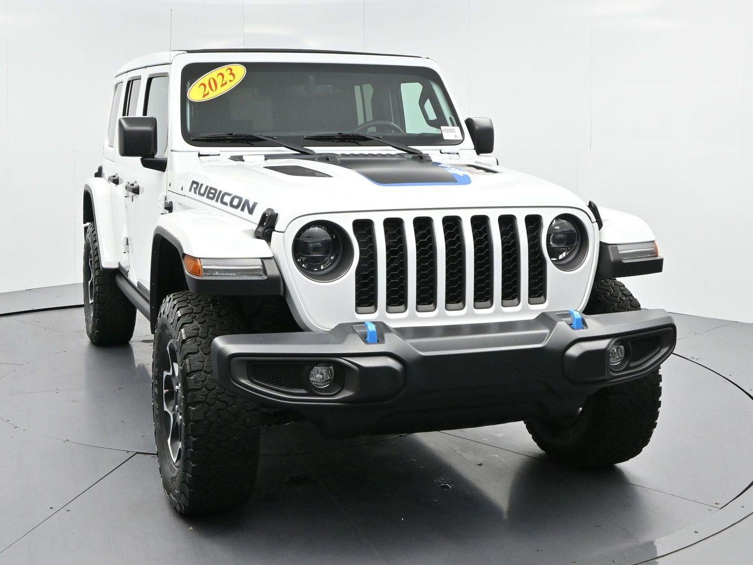 Used 2023 Bright White Clearcoat Jeep Rubicon image 2