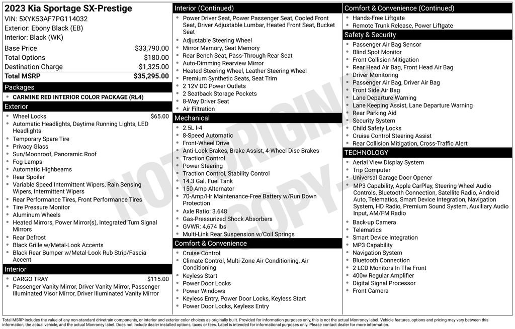 Used 2023 Black Kia SX-Prestige image 2