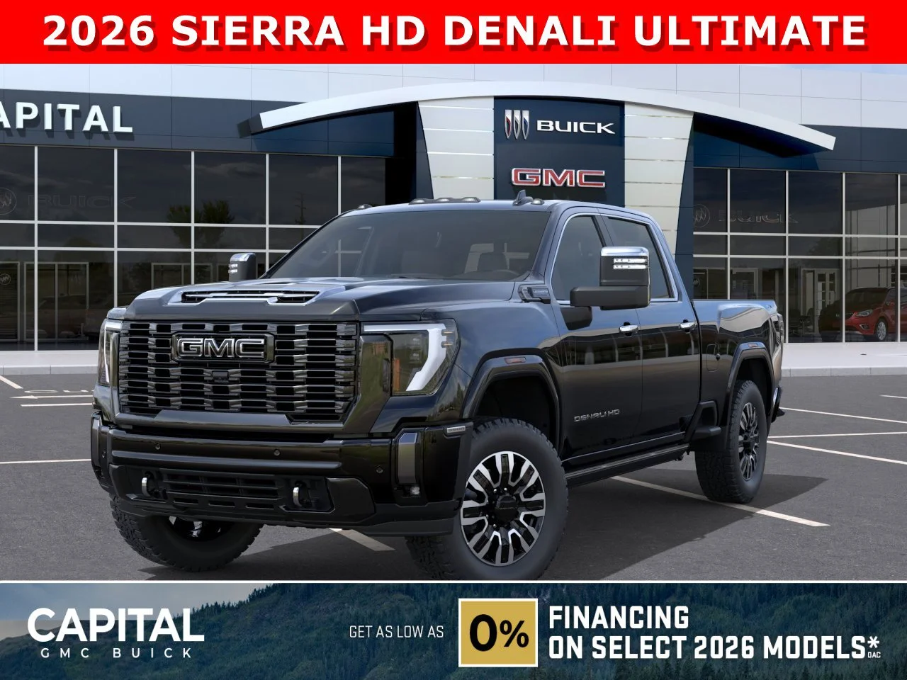 New 2026 ONYX BLACK GMC Denali Ultimate image 1