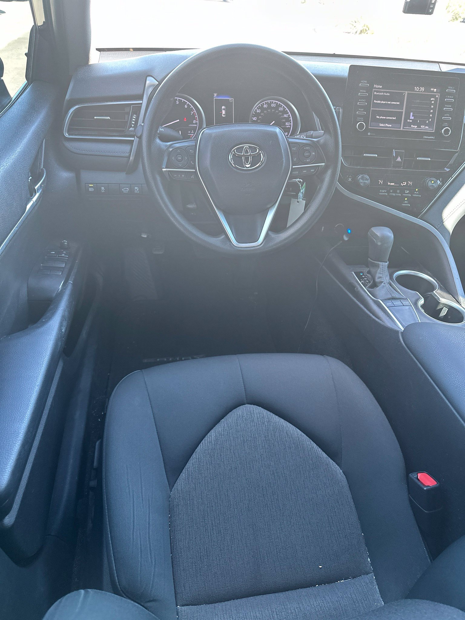 Used 2022 Midnight Black Metallic Toyota LE image 6