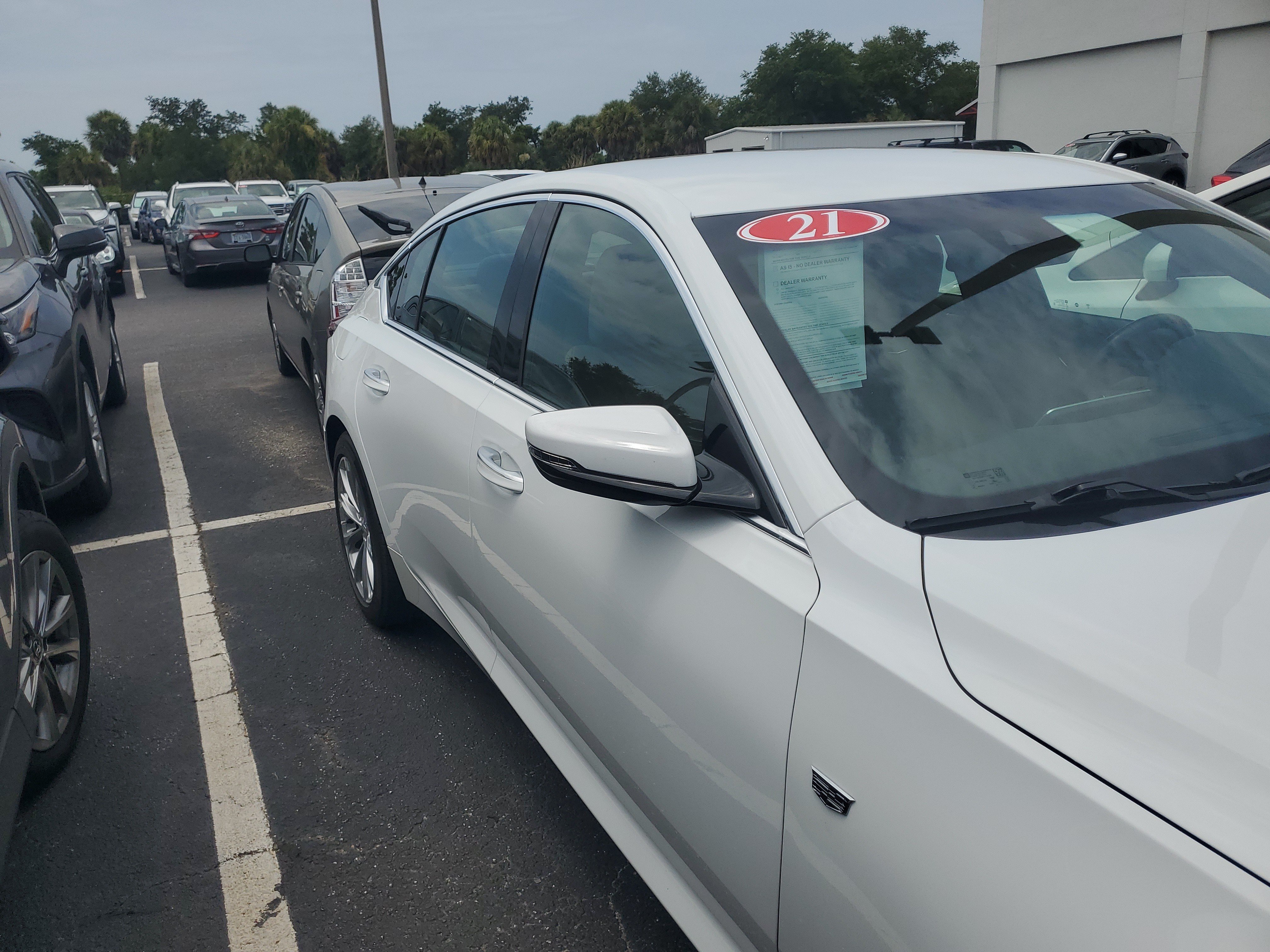 Used 2021 Summit White Cadillac Premium Luxury image 2