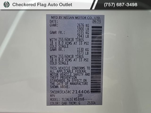 Used 2024 Pearl White Tricoat Nissan SL image 53