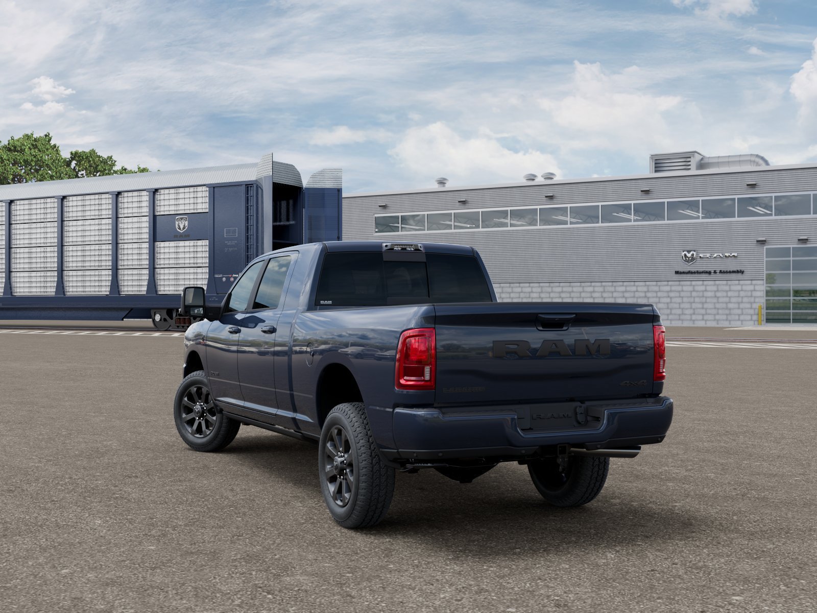 New 2026 Forged Blue Metallic Exterior Paint RAM Laramie image 2