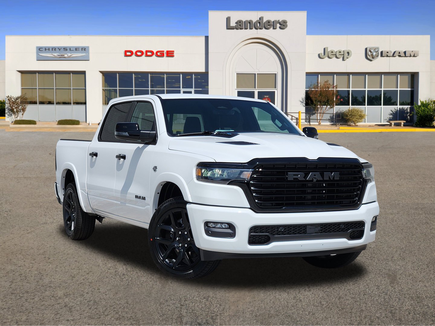 New 2026 Bright White Clear-Coat Exterior Paint RAM Laramie image 1