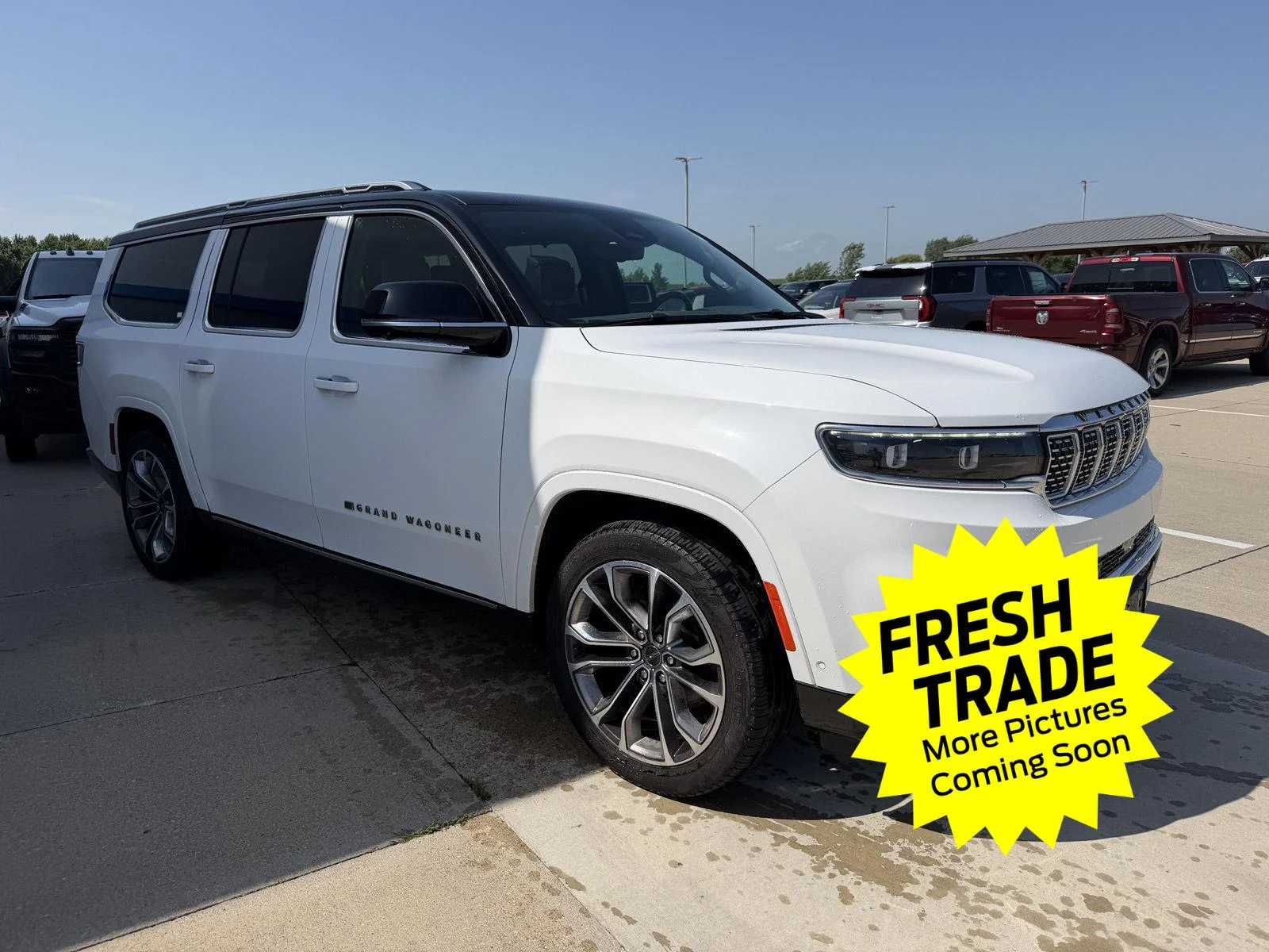 Used 2024 Bright White Clearcoat Jeep Series III image 3