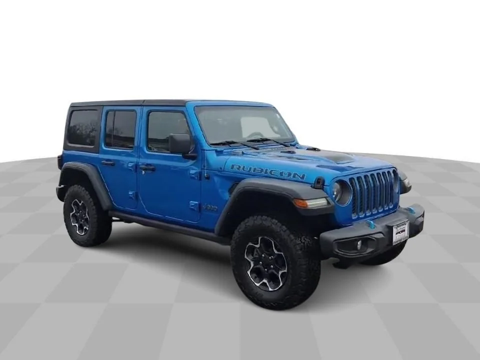 Used 2023 Jeep Wrangler 4xe Rubicon 4XE with VIN 1C4JJXR61PW516263 for sale in East Haven, CT
