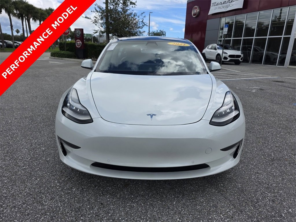 Used 2021 Tesla Model 3 Base with VIN 5YJ3E1EC5MF850057 for sale in West Palm Beach, FL