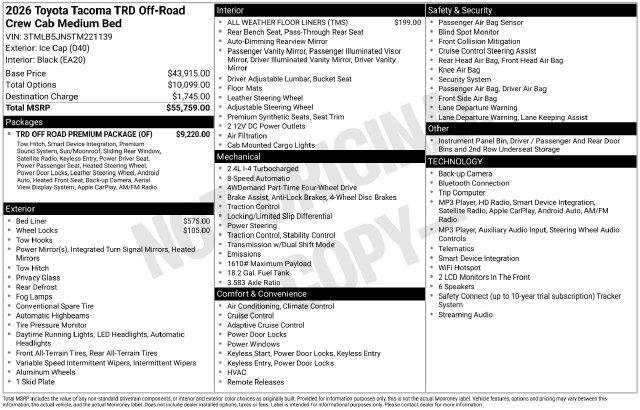 Certified Used 2026 ICE CAP Toyota  image 33