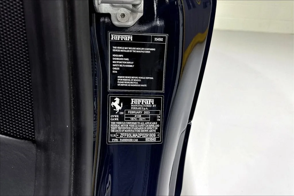 Certified Used 2023 Blu Pozzi Ferrari  image 17