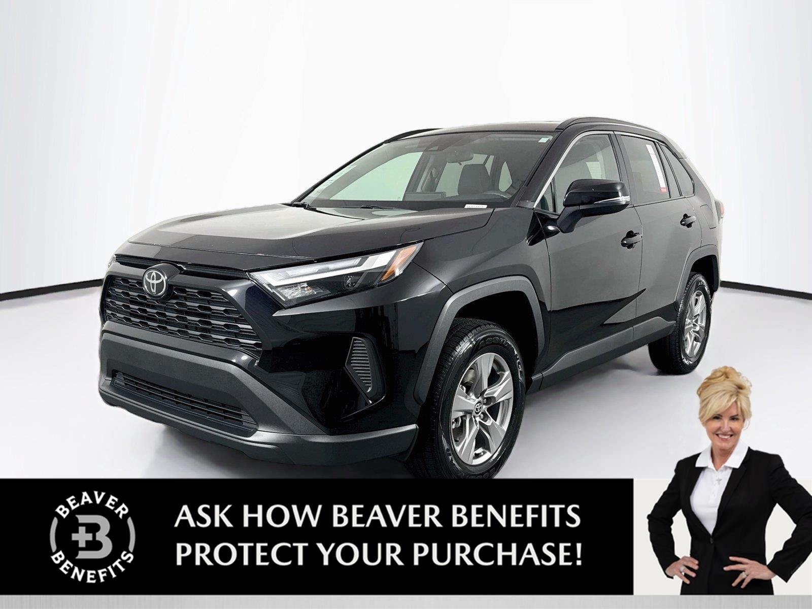 Certified Used 2025 Midnight Black Metallic Toyota XLE image 1
