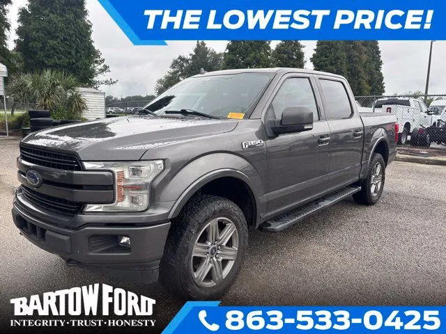 Certified Used 2018 Gray Ford Lariat image 1