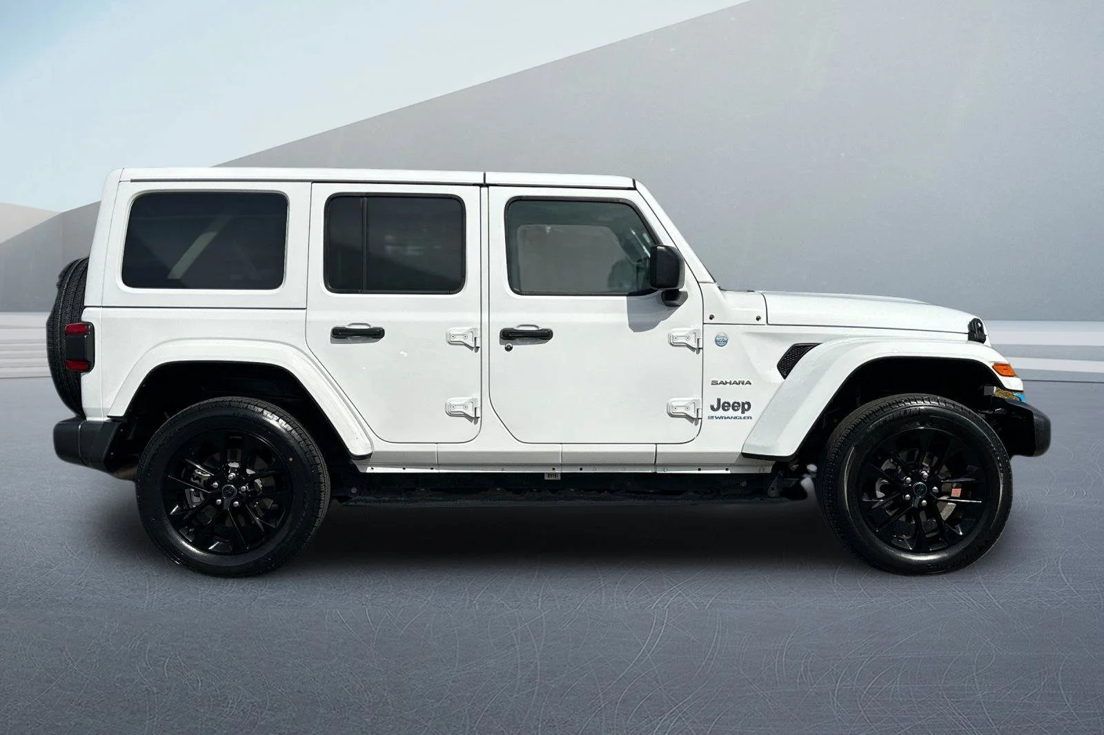 Used 2024 Bright White Clearcoat Jeep Sahara 4xe image 3