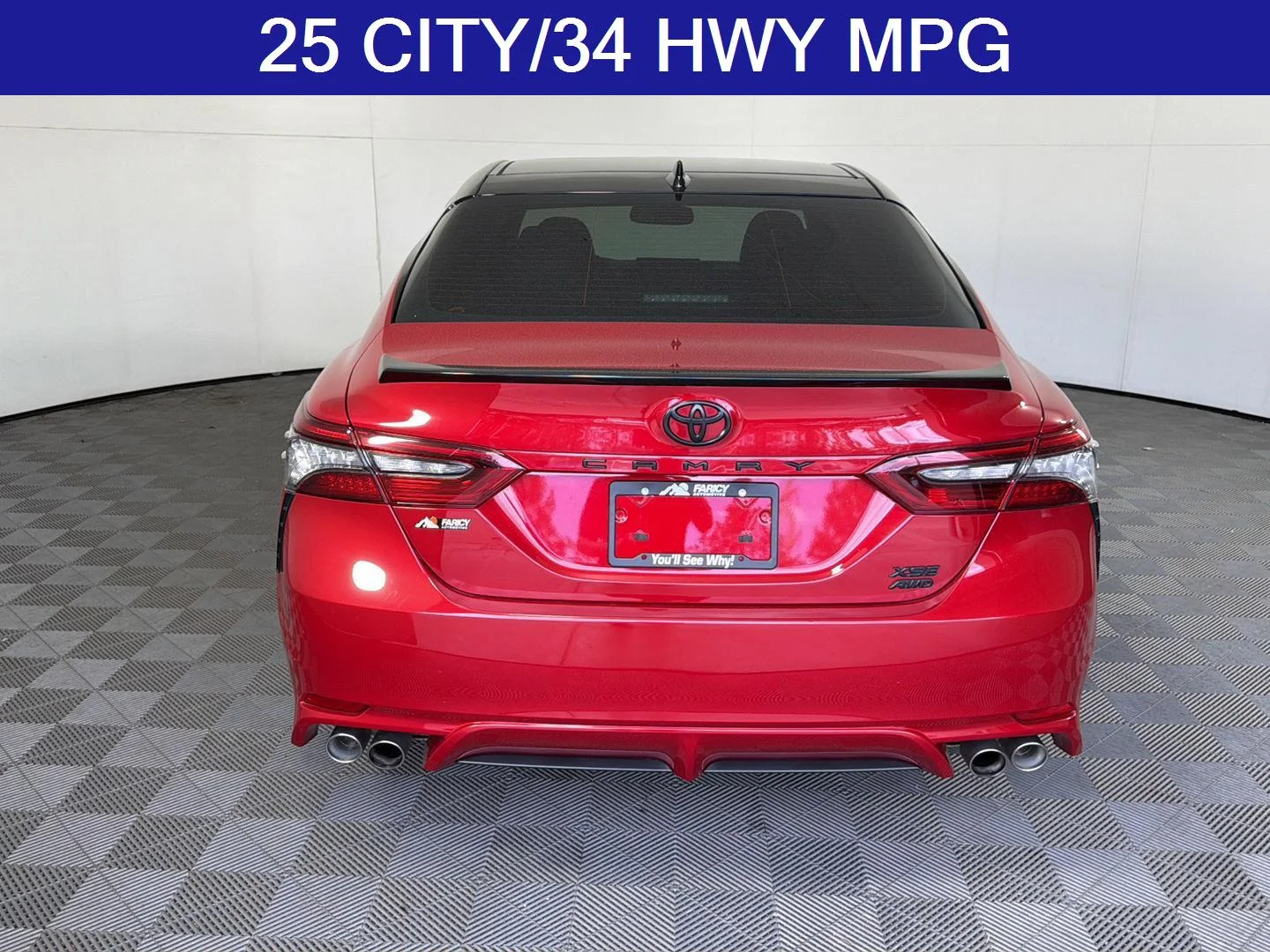 Used 2022 Supersonic Red w/Midnight Black Metallic Roof Toyota XSE image 5