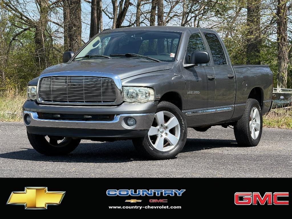 Gray 2005 Dodge RAM 1500 SLT Quad Cab 4WD Pickup Truck Four-Wheel Drive