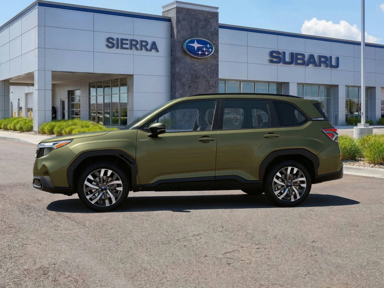 New 2026 Autumn Green Metallic/Crystal Black Silica Subaru Touring Hybrid image 3