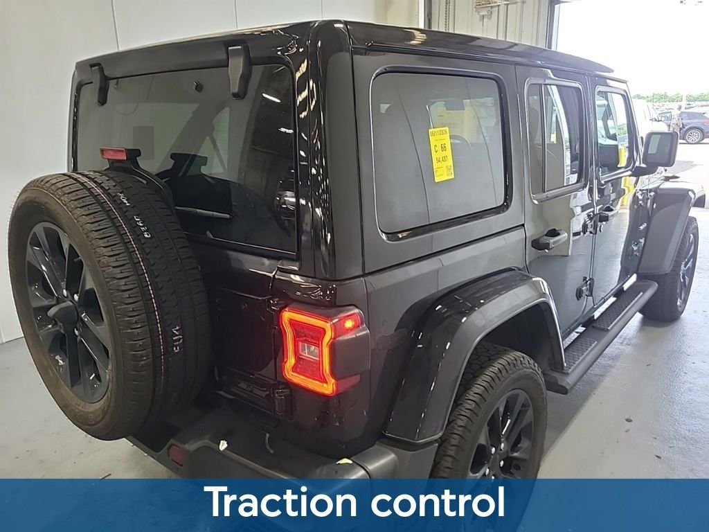 Used 2021 Black Jeep Unlimited Sahara 4xe image 8