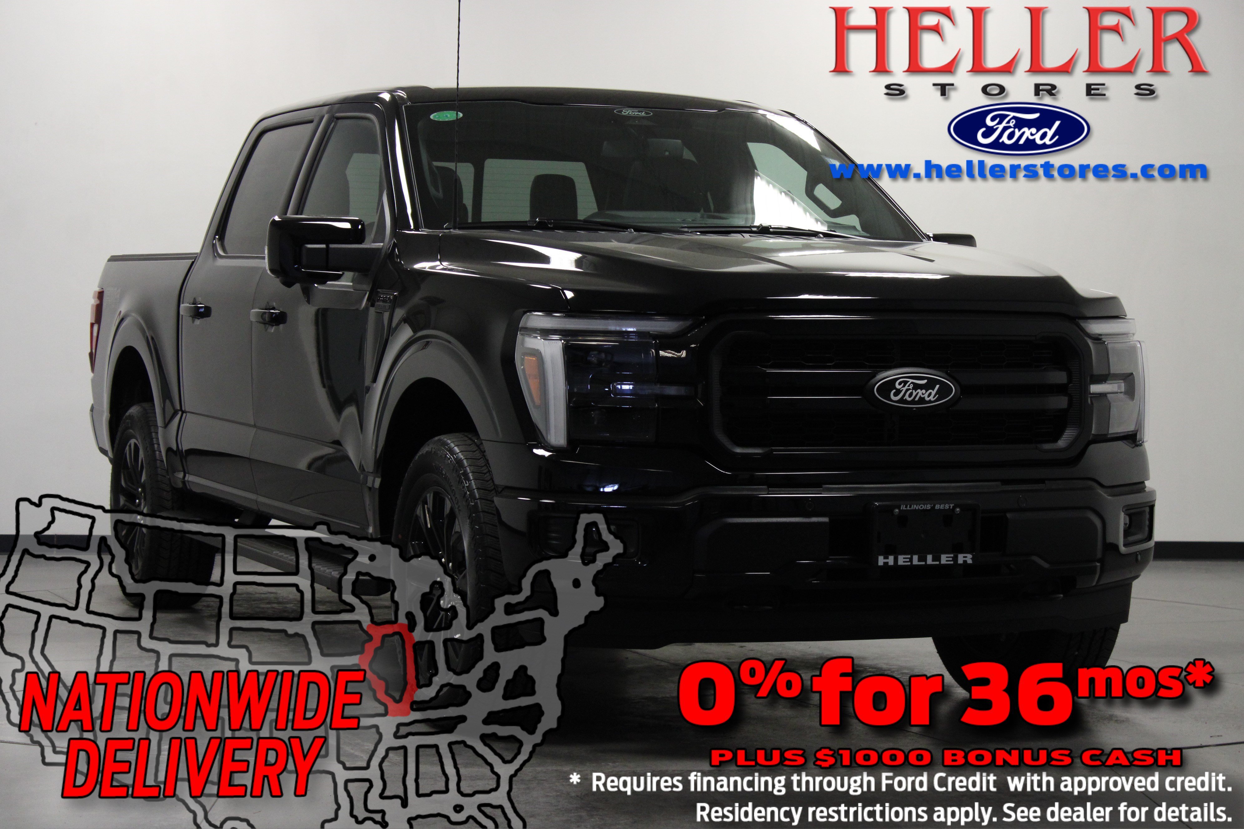 New 2026 Agate Black Metallic Ford LARIAT image 1