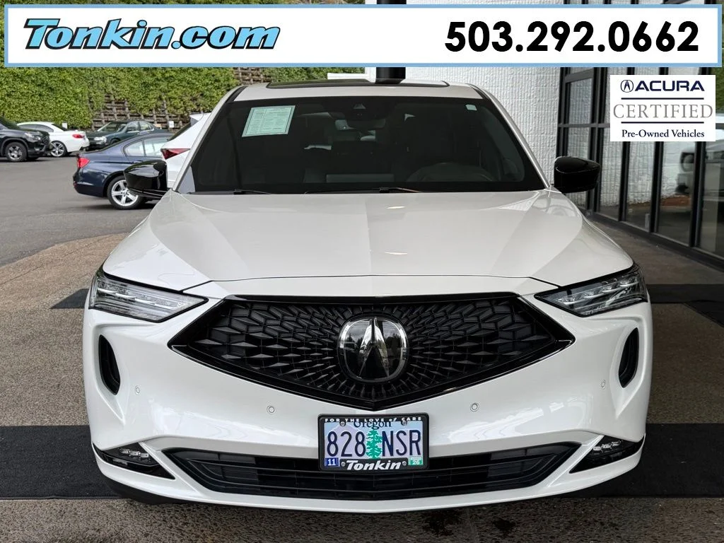 Certified Used 2023 Platinum White Pearl Acura SH-AWD with A-Spec Package image 3