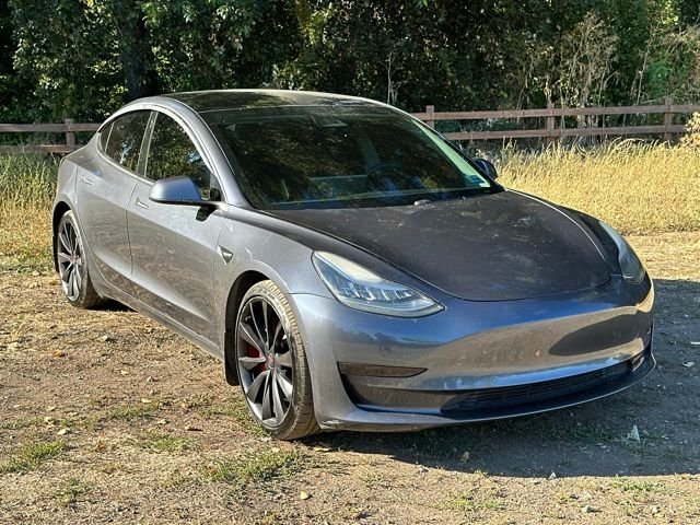 Used 2020 Midnight Silver Metallic Tesla Performance image 2