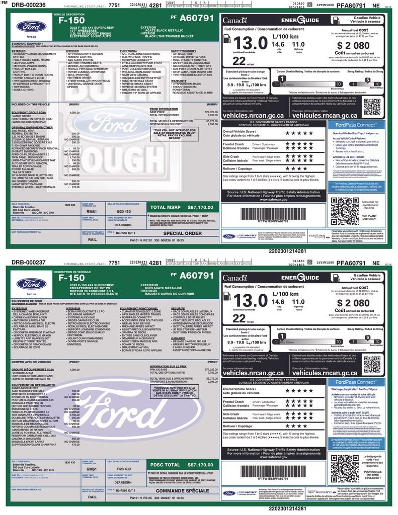 Used 2023 Black Ford Lariat image 5