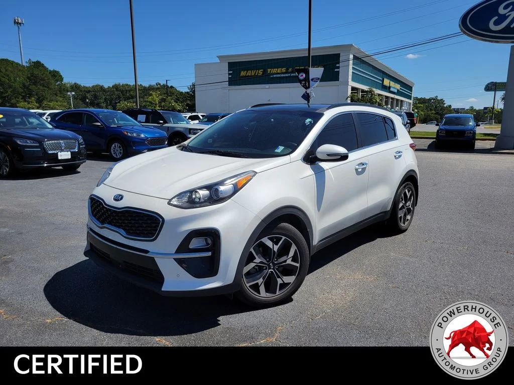 Used 2021 White Kia EX image 2