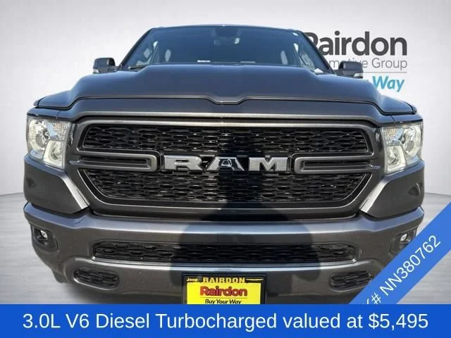 Used 2022 Granite Crystal Metallic Clearcoat Ram Big Horn image 2