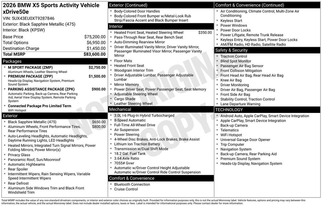 2026 BMW X5 50e - Photo 7