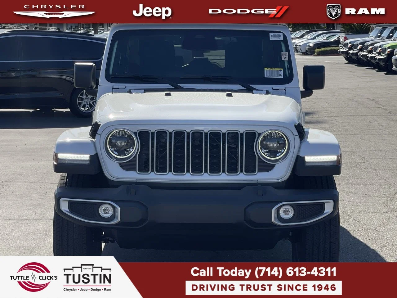 New 2027 Bright White Clear-Coat Paint Jeep Sahara image 8