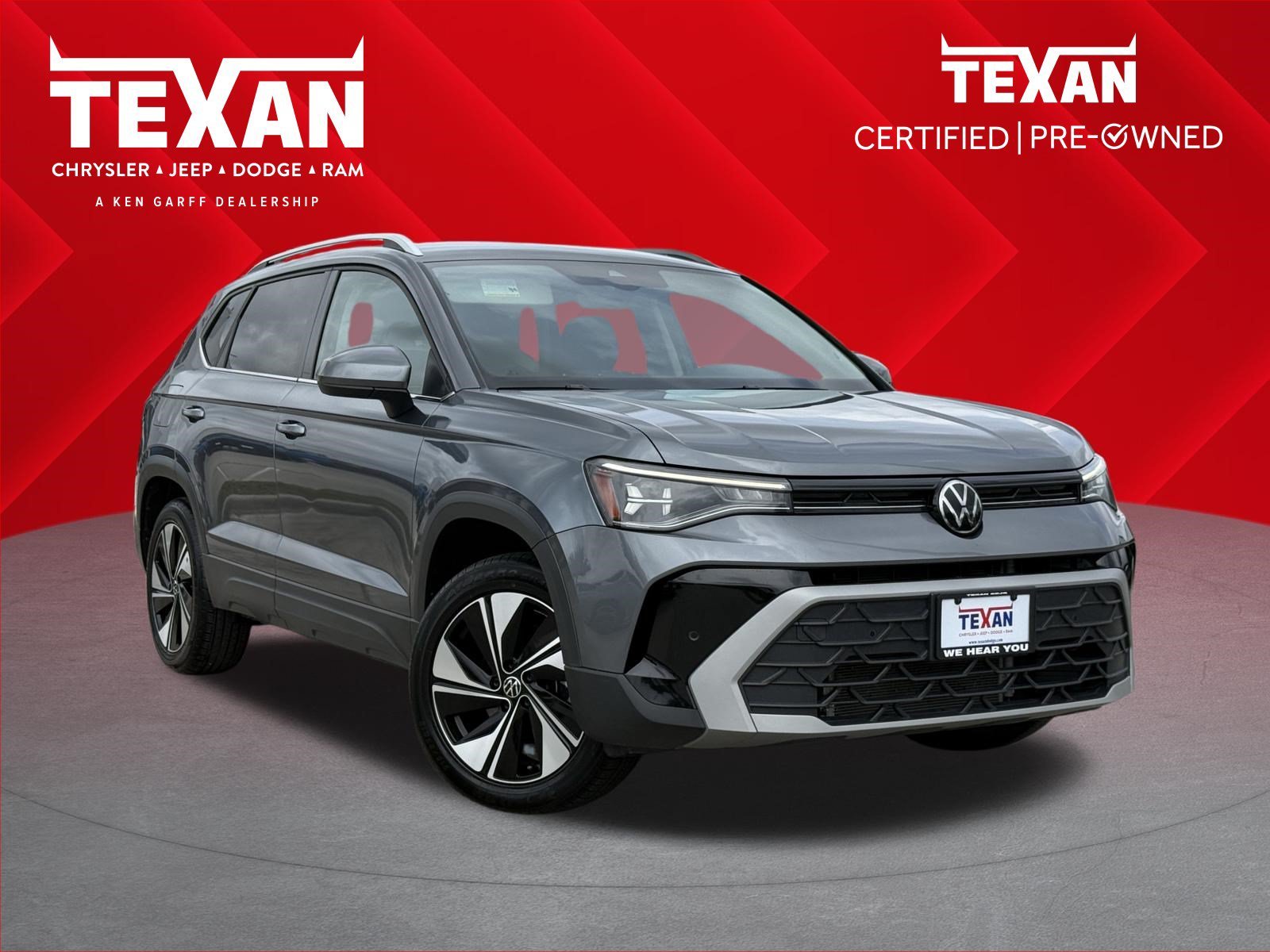 Used 2025 Platinum Gray Metallic Volkswagen SE image 1
