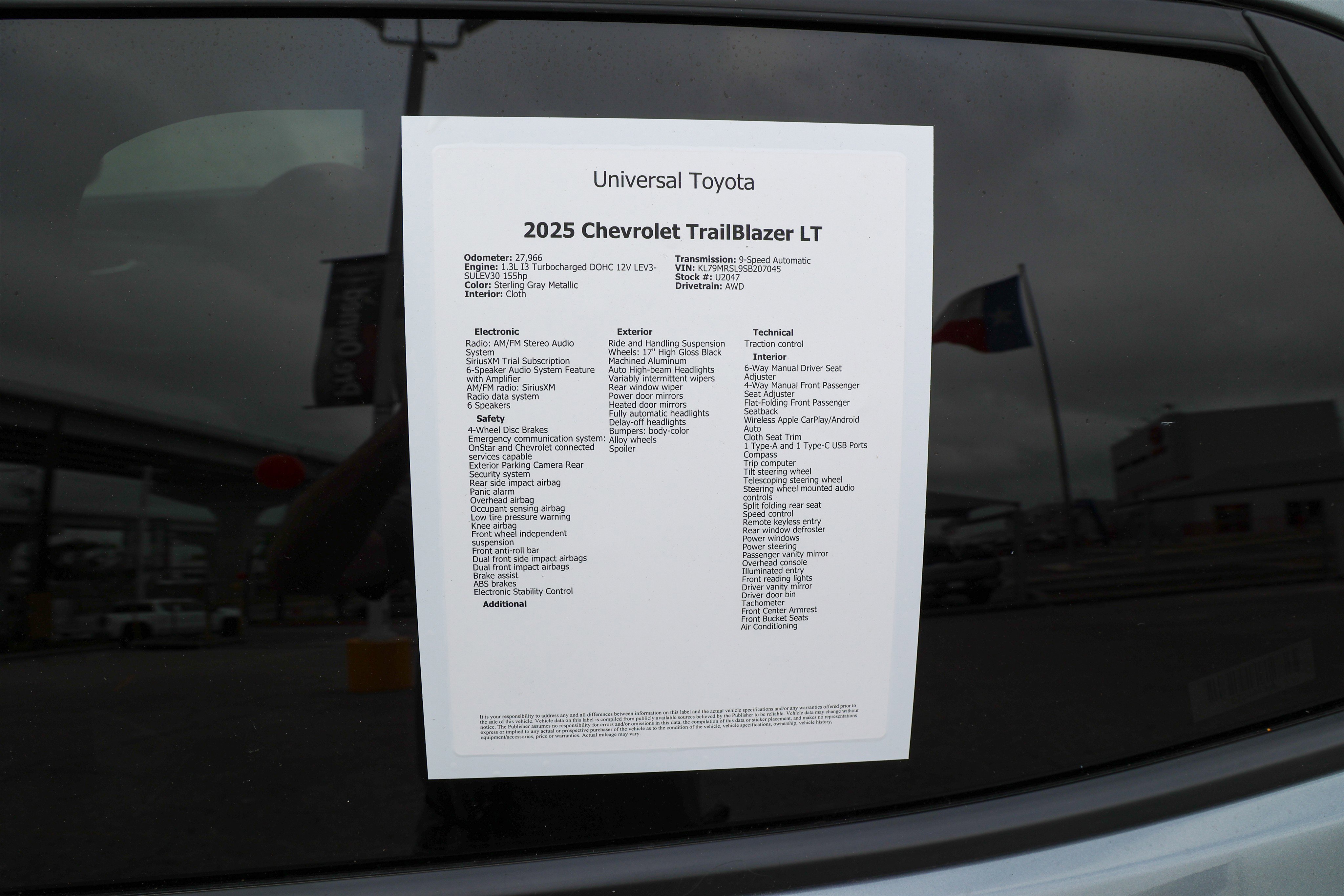 Used 2025 Sterling Gray Metallic Chevrolet LT image 42