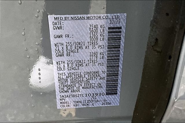 New 2026 Nissan Murano Platinum 4D Sport Utility