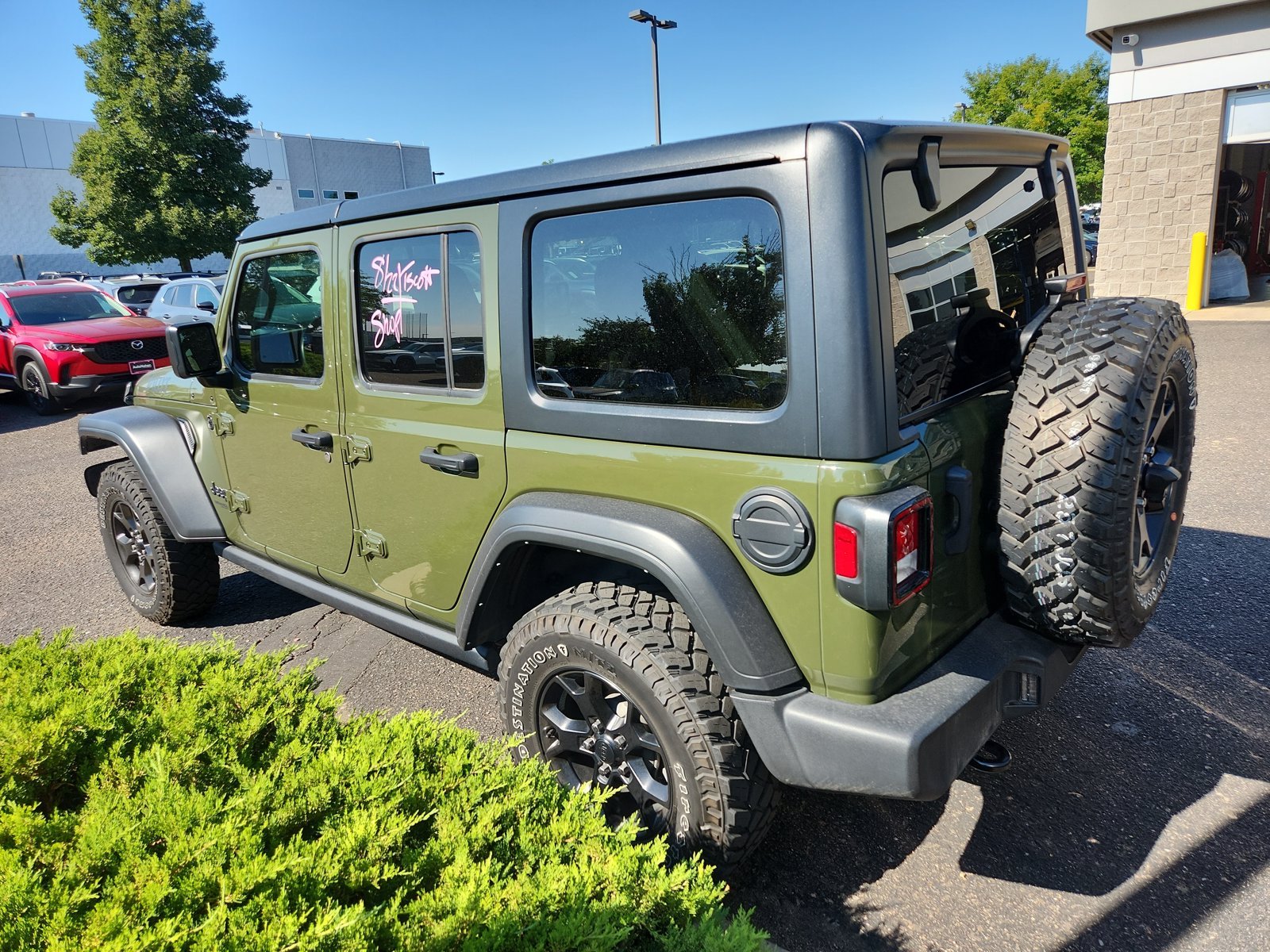 Used 2021 Sarge Green Clearcoat Jeep Unlimited Willys image 10